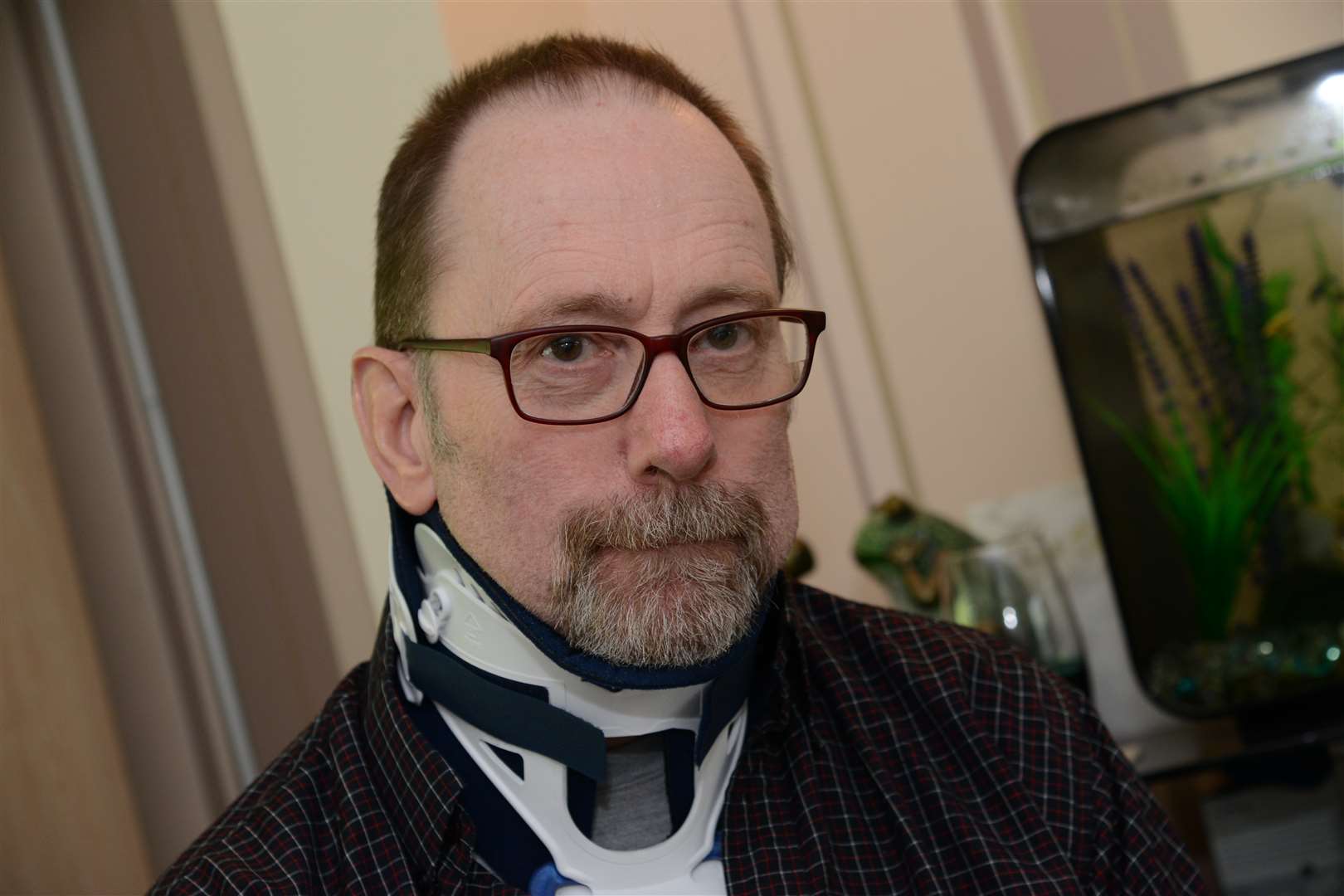 Signalman Doug Caddell recovering at home following the collision