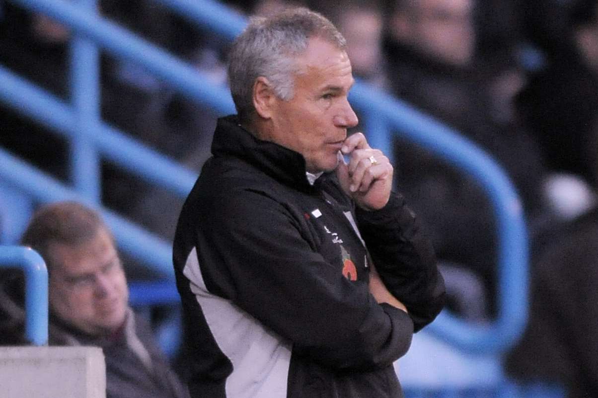 Gillingham boss Peter Taylor was pleased with his players' commitment despite the result against Bristol City Picture: Barry Goodwin