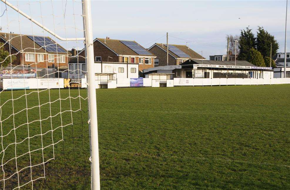 Deal Town Football Club's Charles Ground in St Leonard's Road, Deal