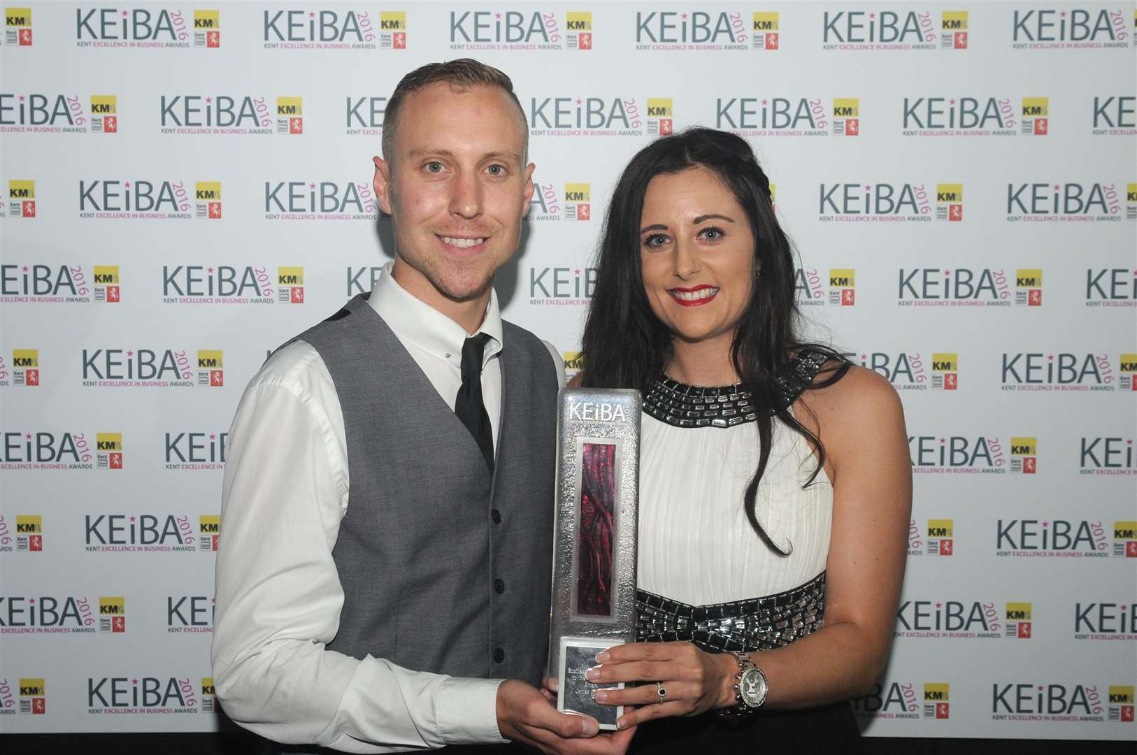 James and India Maybourn from James Fitness, which won the Business Commitment to the Community Award