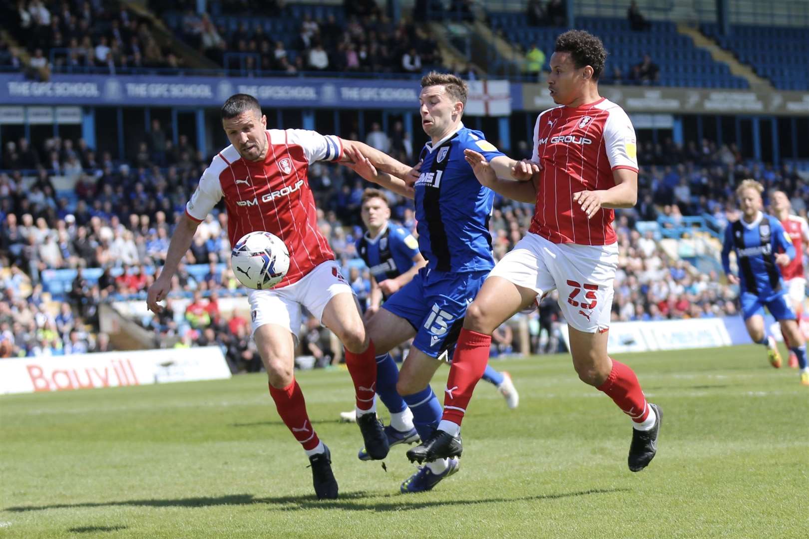 Action between Gillingham and Rotherham United Picture: KPI (56383516)