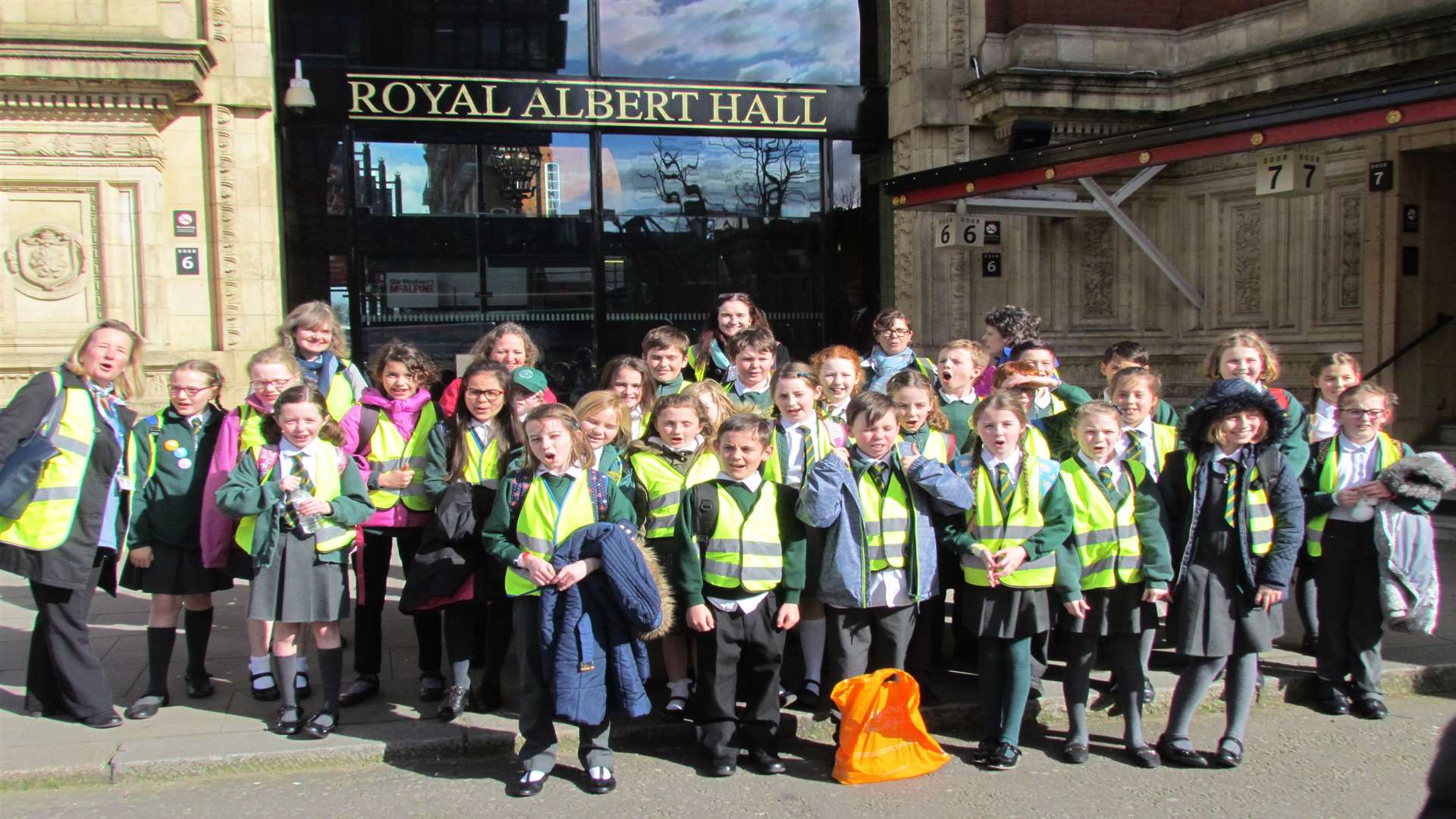 Singers from Deal Parochial School who performed at the Royal Albert Hall.