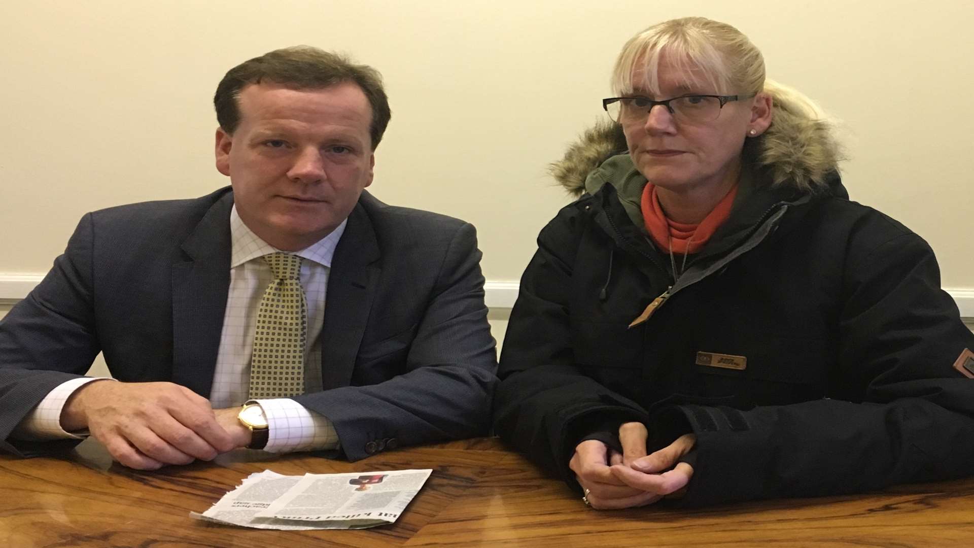 MP Charlie Elphicke and Michelle Fraser