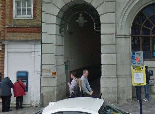 The rape is alleged to have happened in an alleyway in Rose Yard. Picture: Google Street View