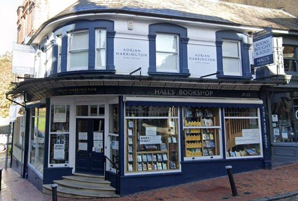 Hall's Bookshop in Tonbridge Wells is 120 years old. Picture: Google