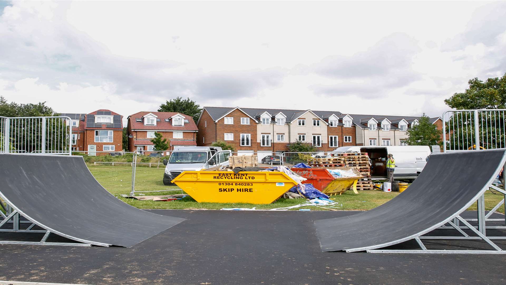 The skate park, in Gatland Recreation Ground