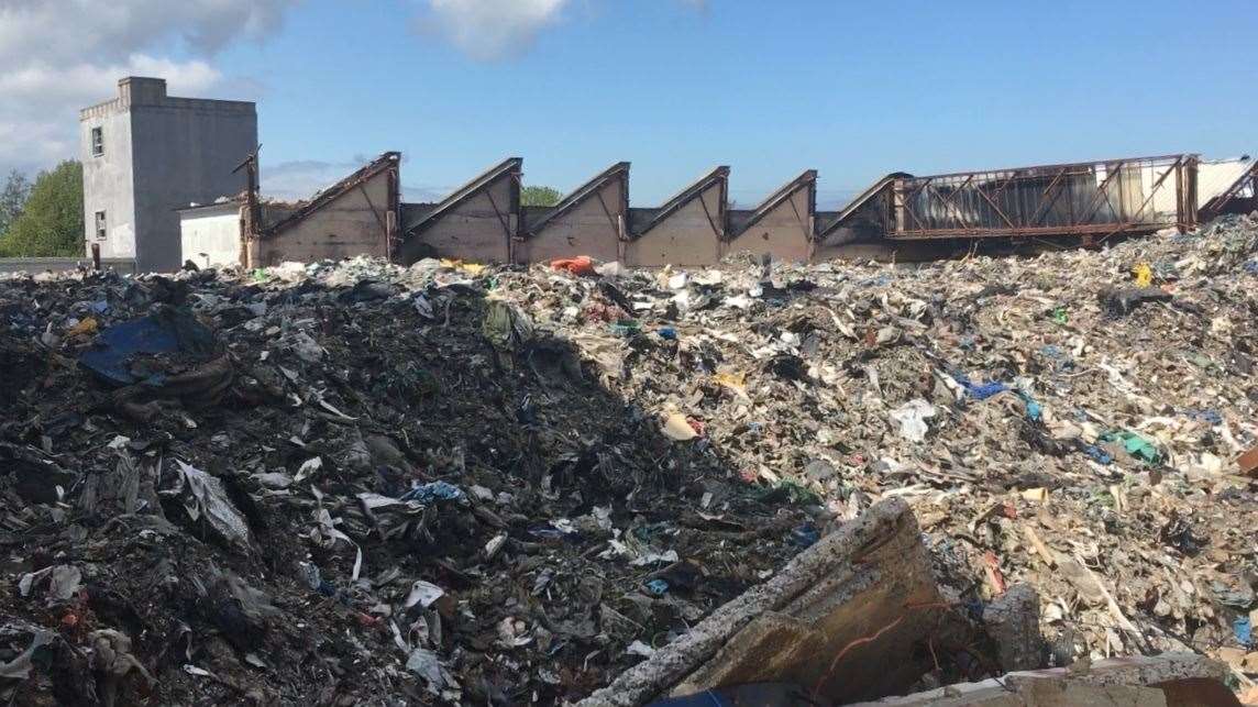 The fire at the Westwood Industrial Estate in Margate raged for 25 days after thousands of tonnes of waste went up in smoke (16174688)