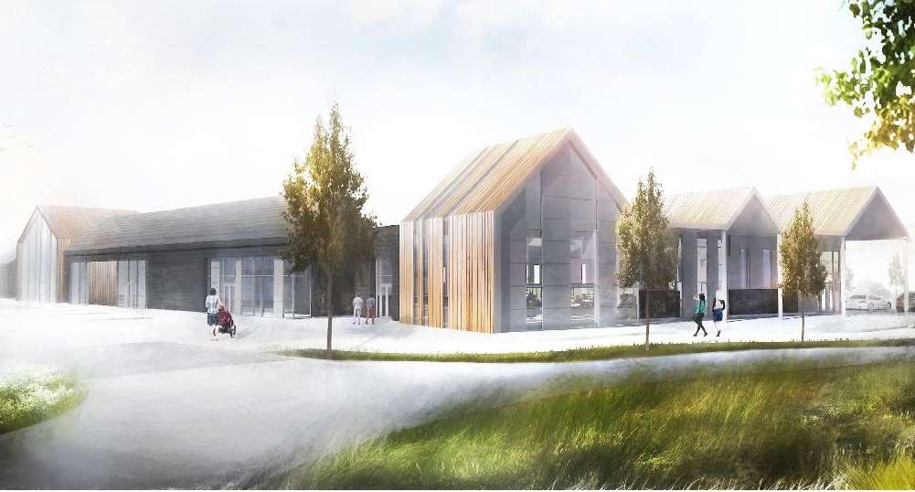 Artist impressions show what the new shops could look like if approved