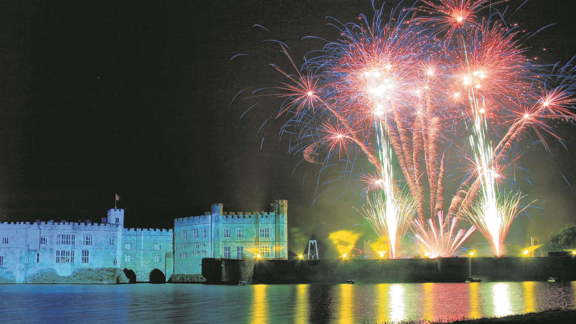 Fireworks at Leeds Castle. Picture: Derrick Smith