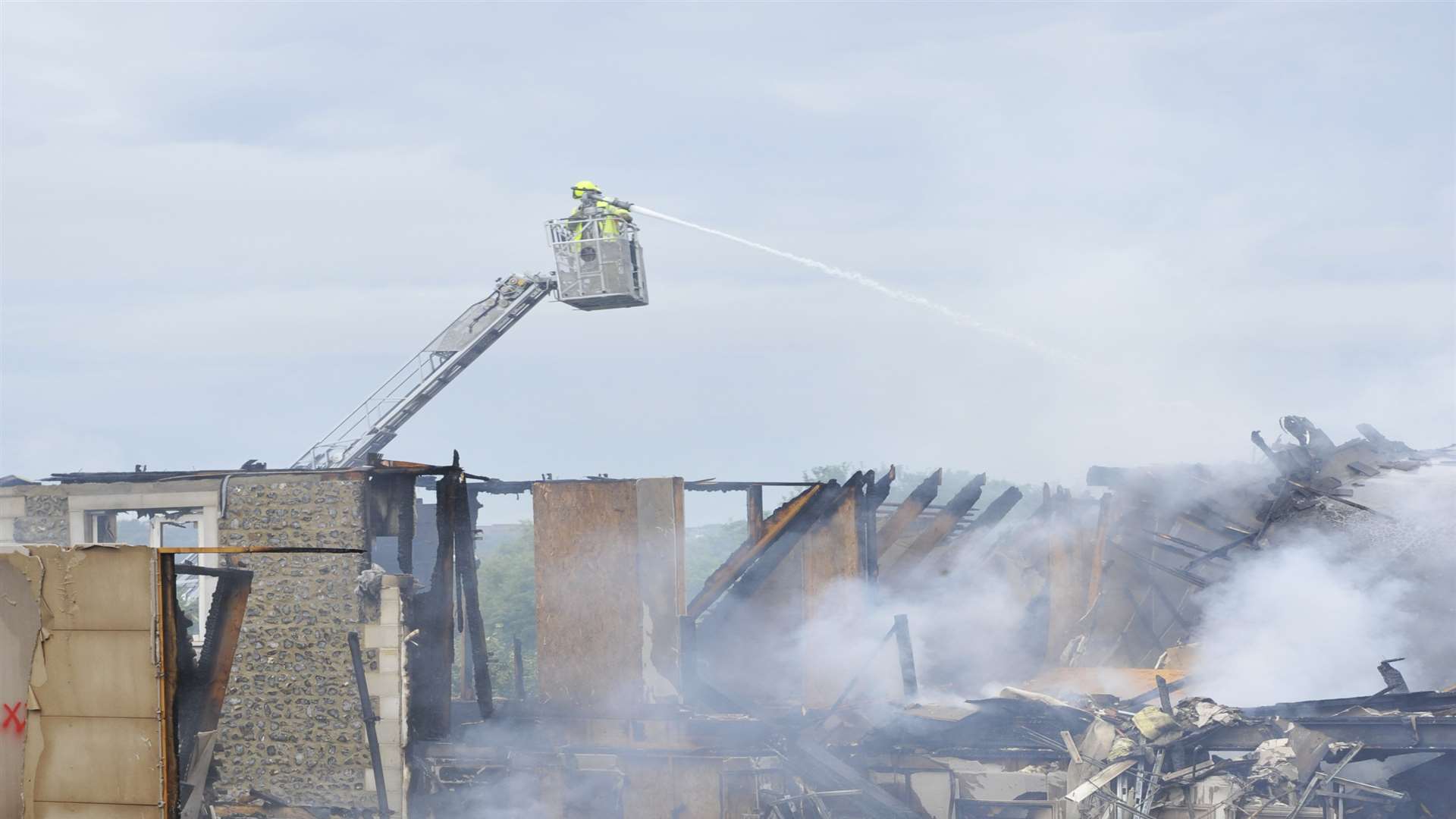 Homes were destroyed and possessions lost in the blaze. Picture: Tony Flashman