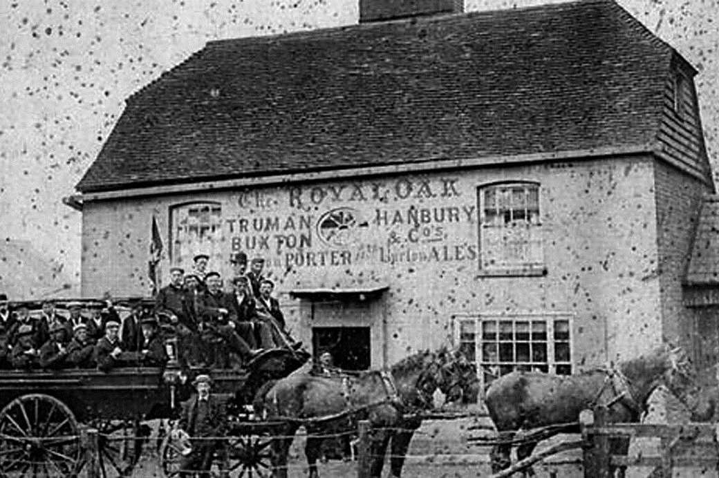 An old photograph of the pub in its heyday