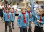 Beavers on parade for the St George's Day service in Faversham
