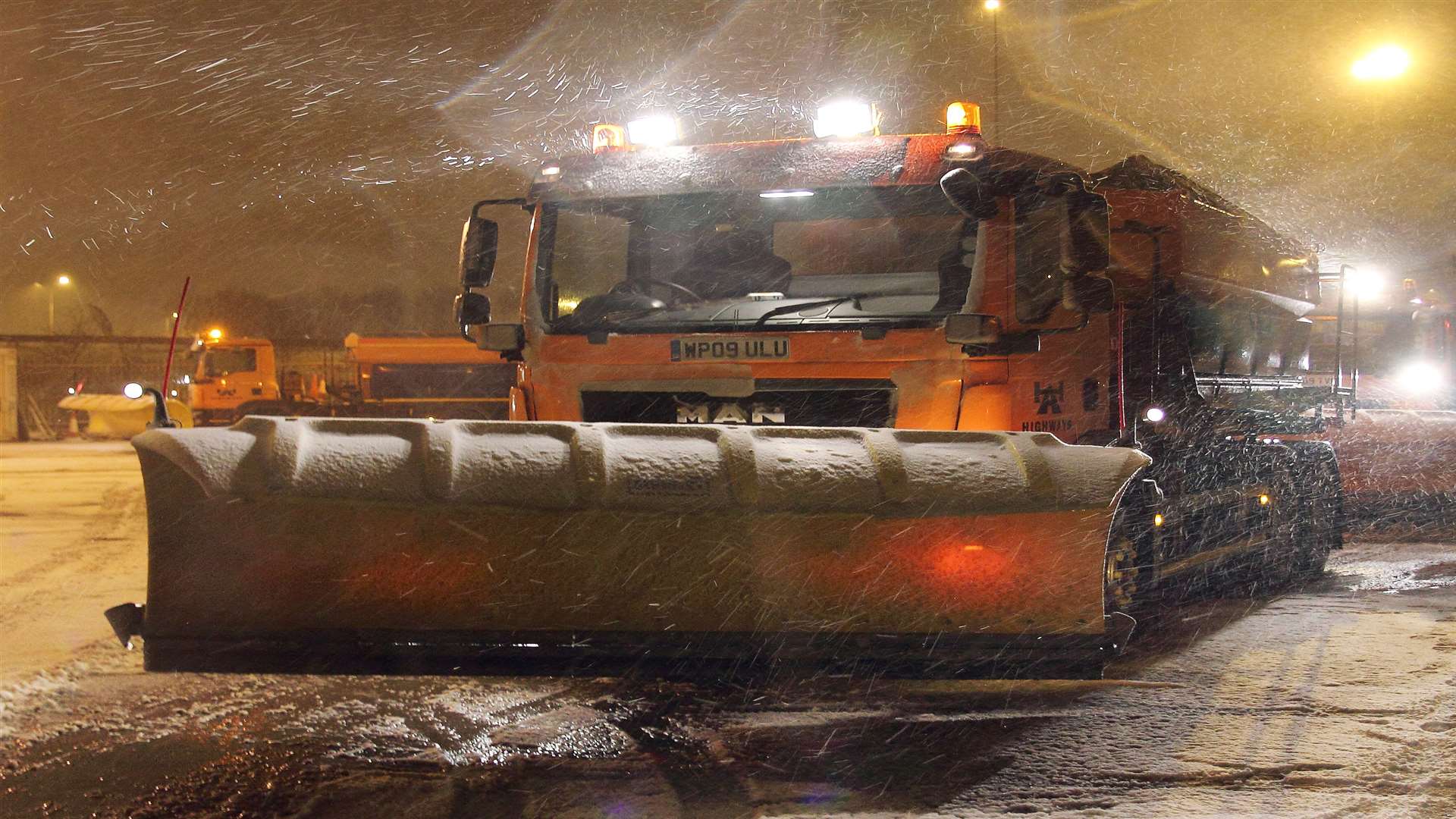 Gritters were are out in force on December 10 and 11. Picture: Highways England.