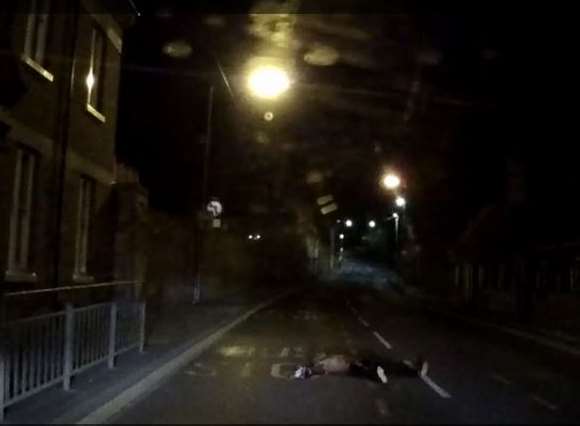Taxi driver Christopher Williams came across a man lying in the road.