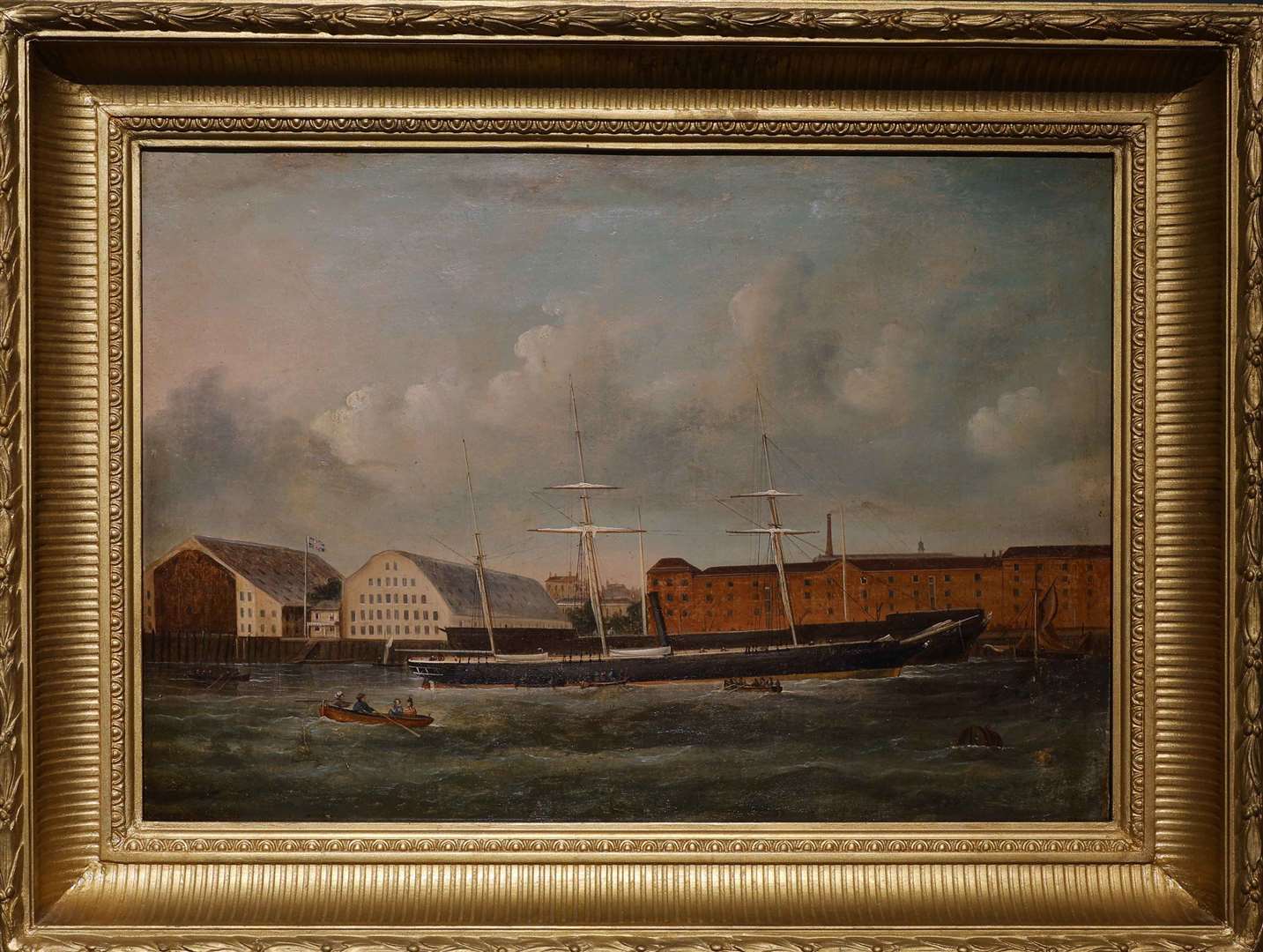 A painting from the dockyard's collection showing how the site looked from the River Medway in the 1860s. Picture: Chatham Historic Dockyard Trust