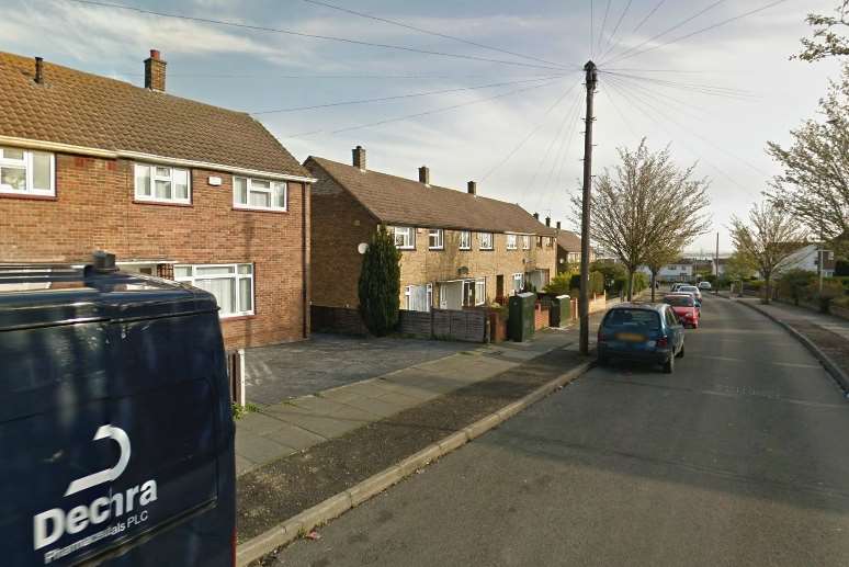 The attack happened in Freeman Road, Gravesend. Picture: Google Street View