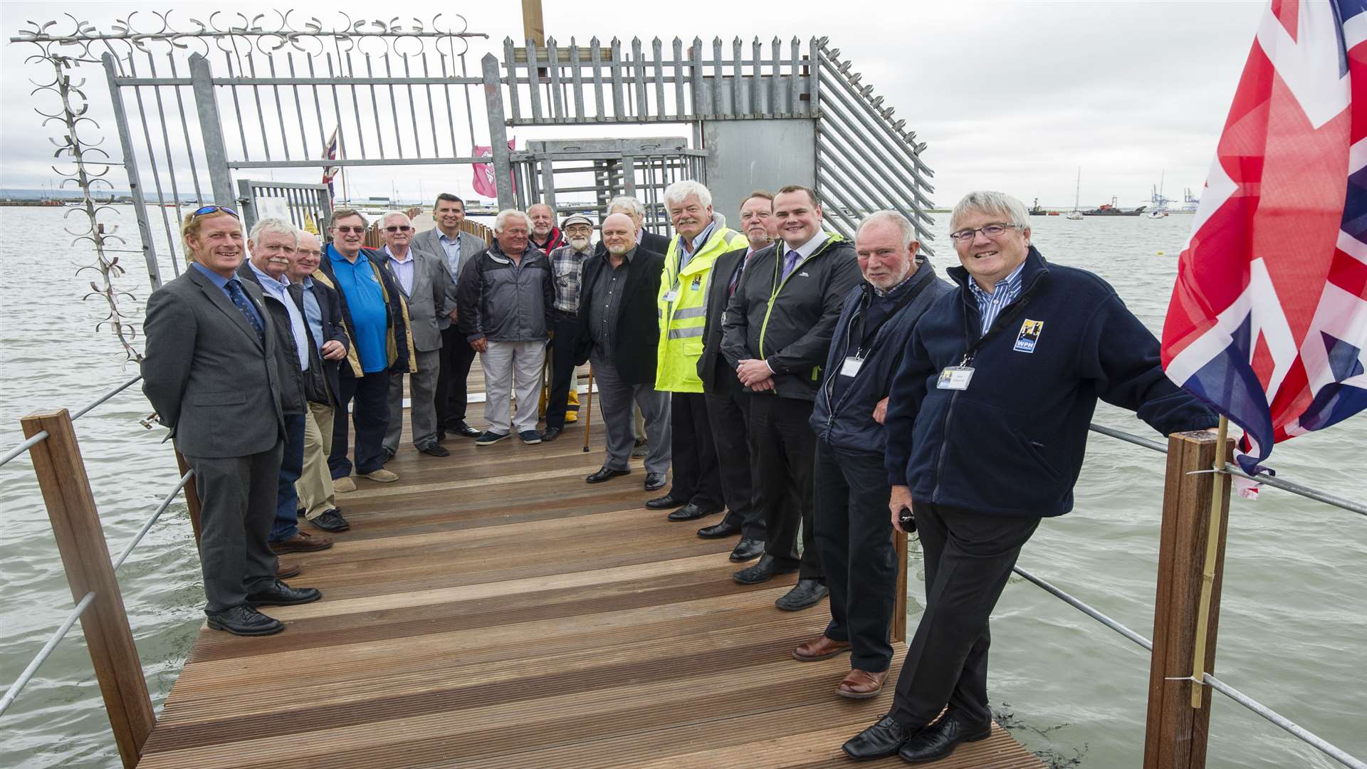 The All Tide Landing at Queenborough Harbour is officially reopened.