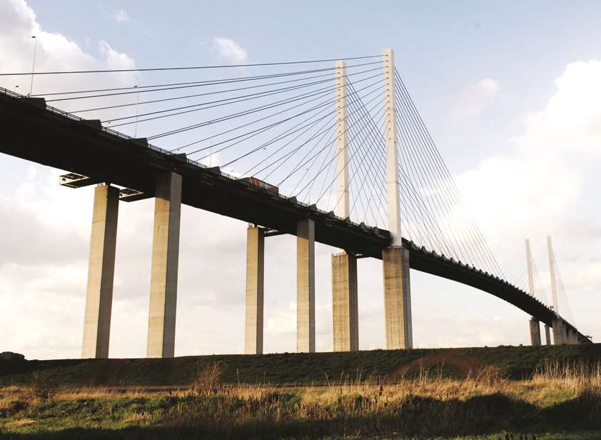 The QEII bridge in Dartford