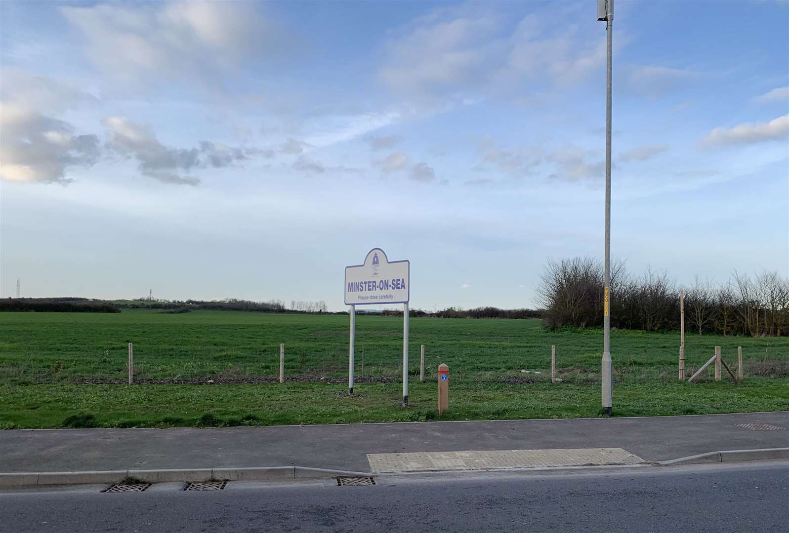 The site where planning permission for up to 700 homes at Barton Hill Drive, Minster, Sheppey