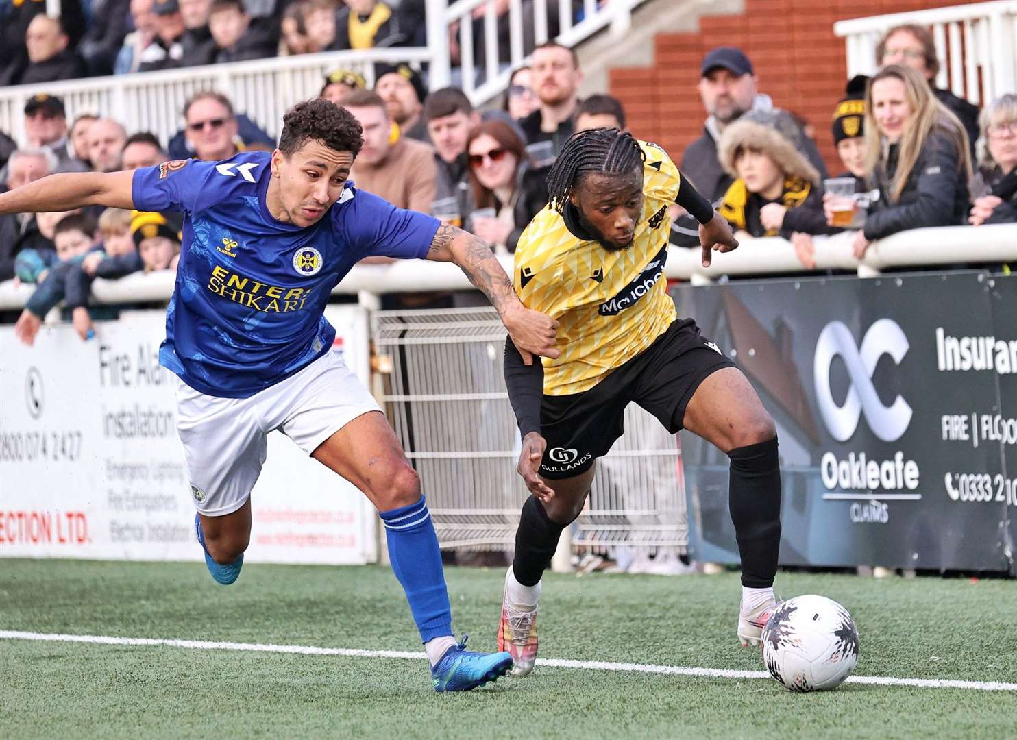 Jephte Tanga has made a good impression at Maidstone since signing on loan from League 1 Leyton Orient. Picture: Helen Cooper