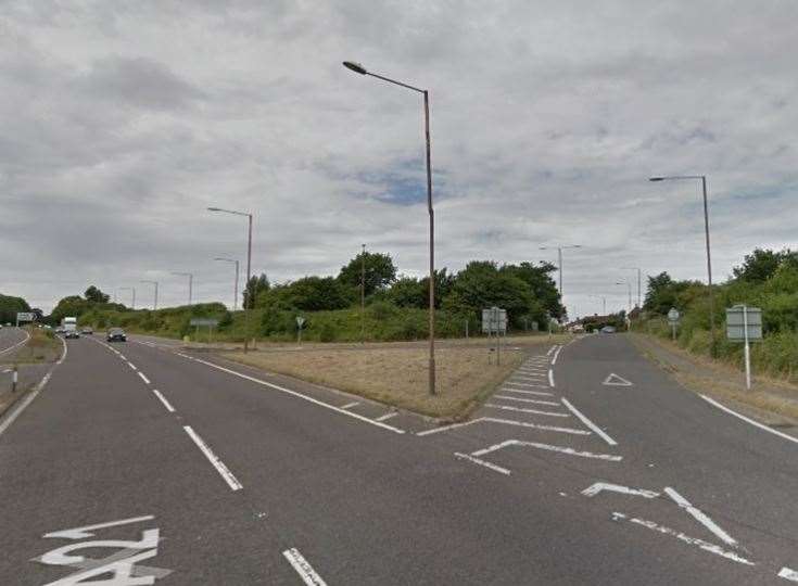The crash happened on the A21 at the junction with Henwood Green Road. Picture: Google Maps
