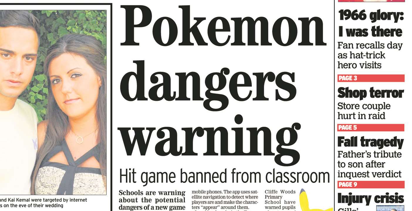 Teachers said the game could pose a danger, a story covered by the Messenger last week