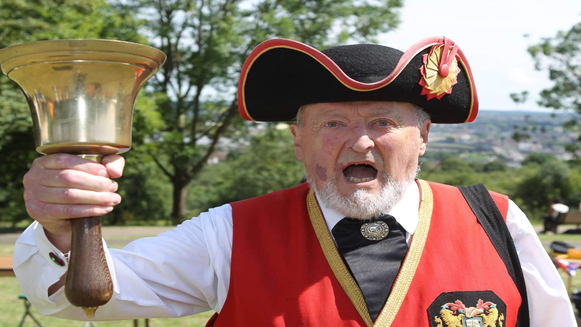 Town crier Robin Burfoot died in March