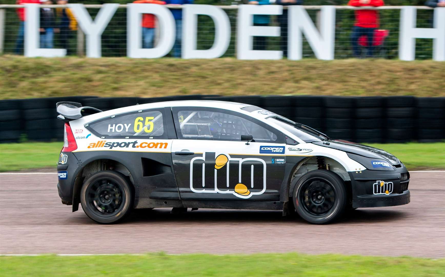 Olympic legend Sir Chris Hoy is returning to Lydden Hill this weekend. Picture: Motorsport UK British Rallycross Championship 5 Nations Trophy