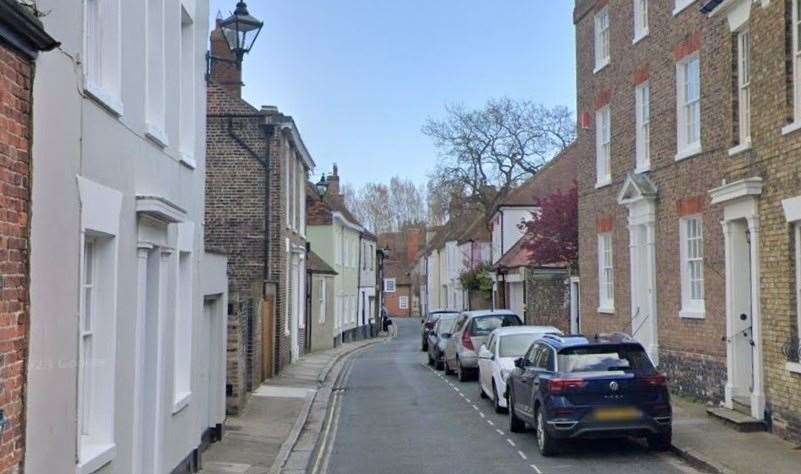 A man has died following a crash in Upper Strand Street, Sandwich. Picture: Google