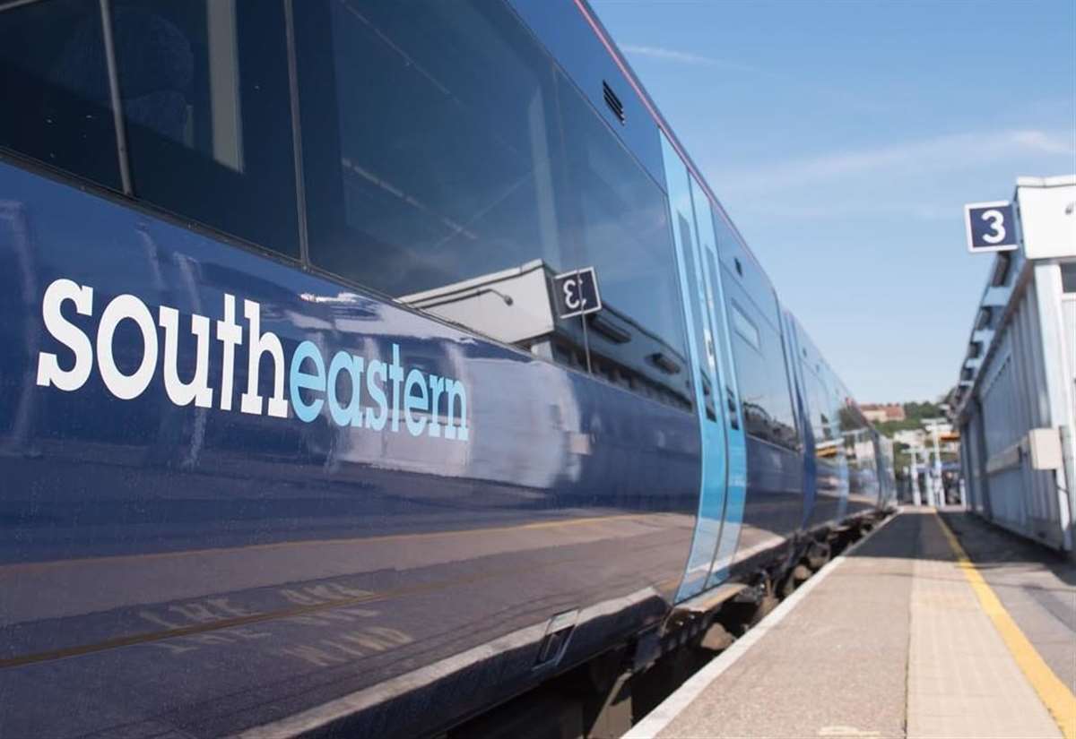 Trains running through Gillingham station were delayed following reports of a trespasser on the line. Picture: Southeastern