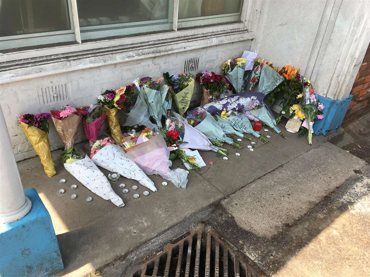 Floral tributes were left in Wateringbury for 21-year-old Ellis Overy who died in a motorcycle crash