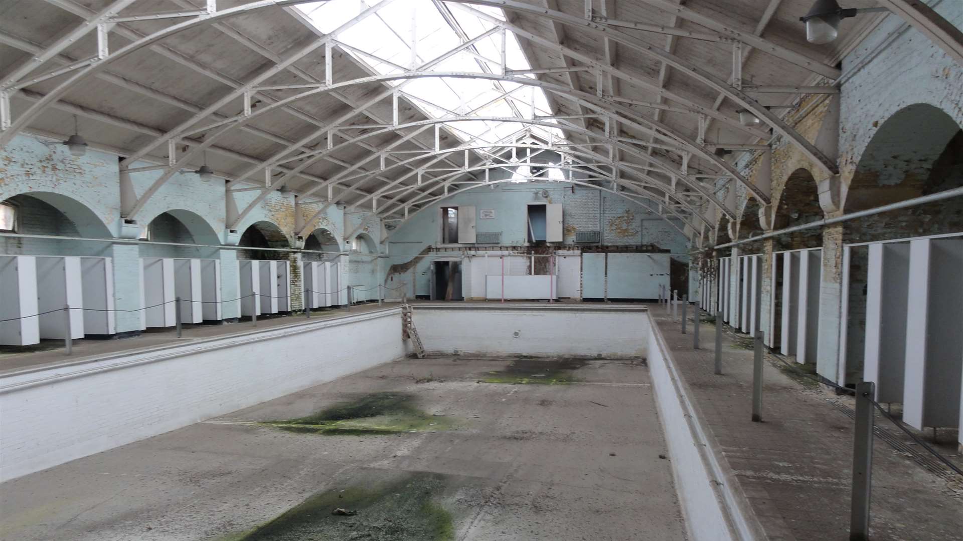 The inside of the C4 building at the Medway University Campus which was once used as a swimming pool and a bowling alley. PIC: Neil Mckeown