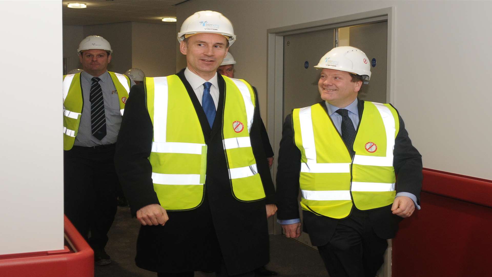 Health Secretary Jeremy Hunt and MP Charlie Elphicke touring the hospital last year