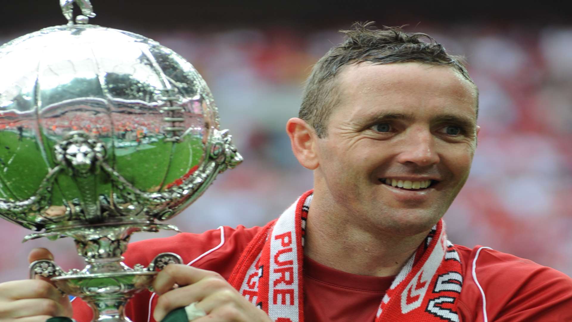 Paul McCarthy captained Ebbsfleet to FA Trophy glory in 2008 Picture: Matthew Walker