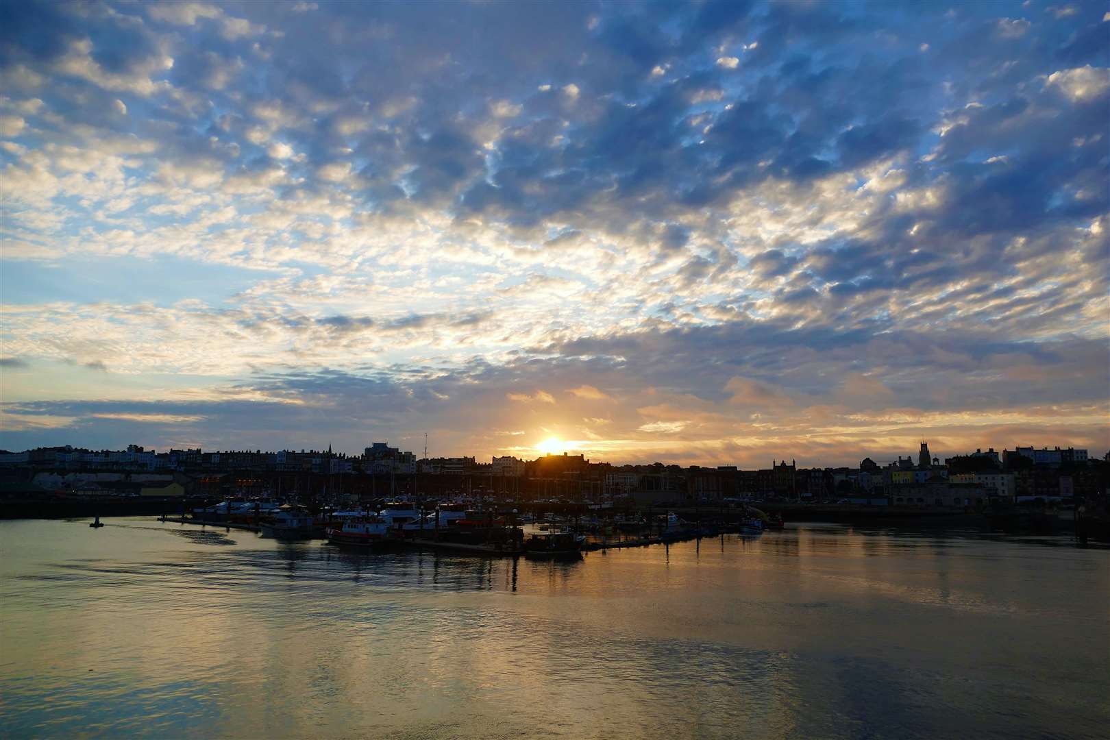Sunset over Ramsgate Harbour. Picture: Brian Whitehead