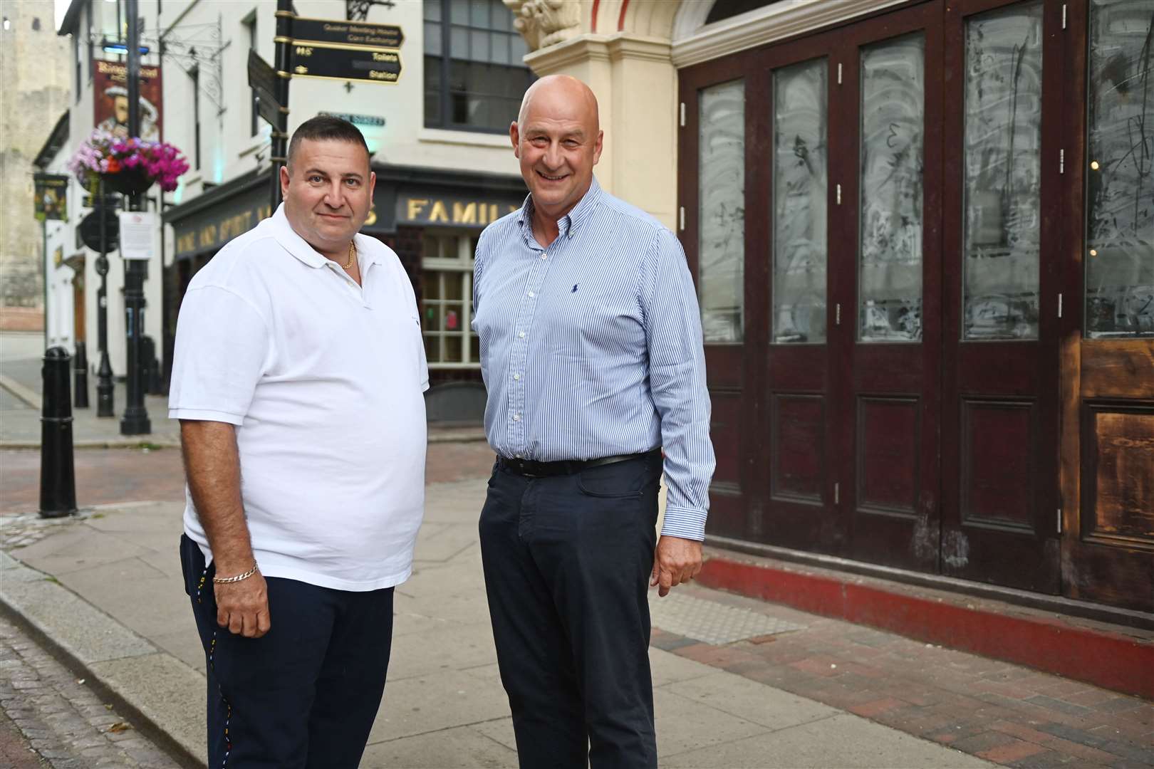 From left: Alan Brett and Steve Pennington outside their new restaurant