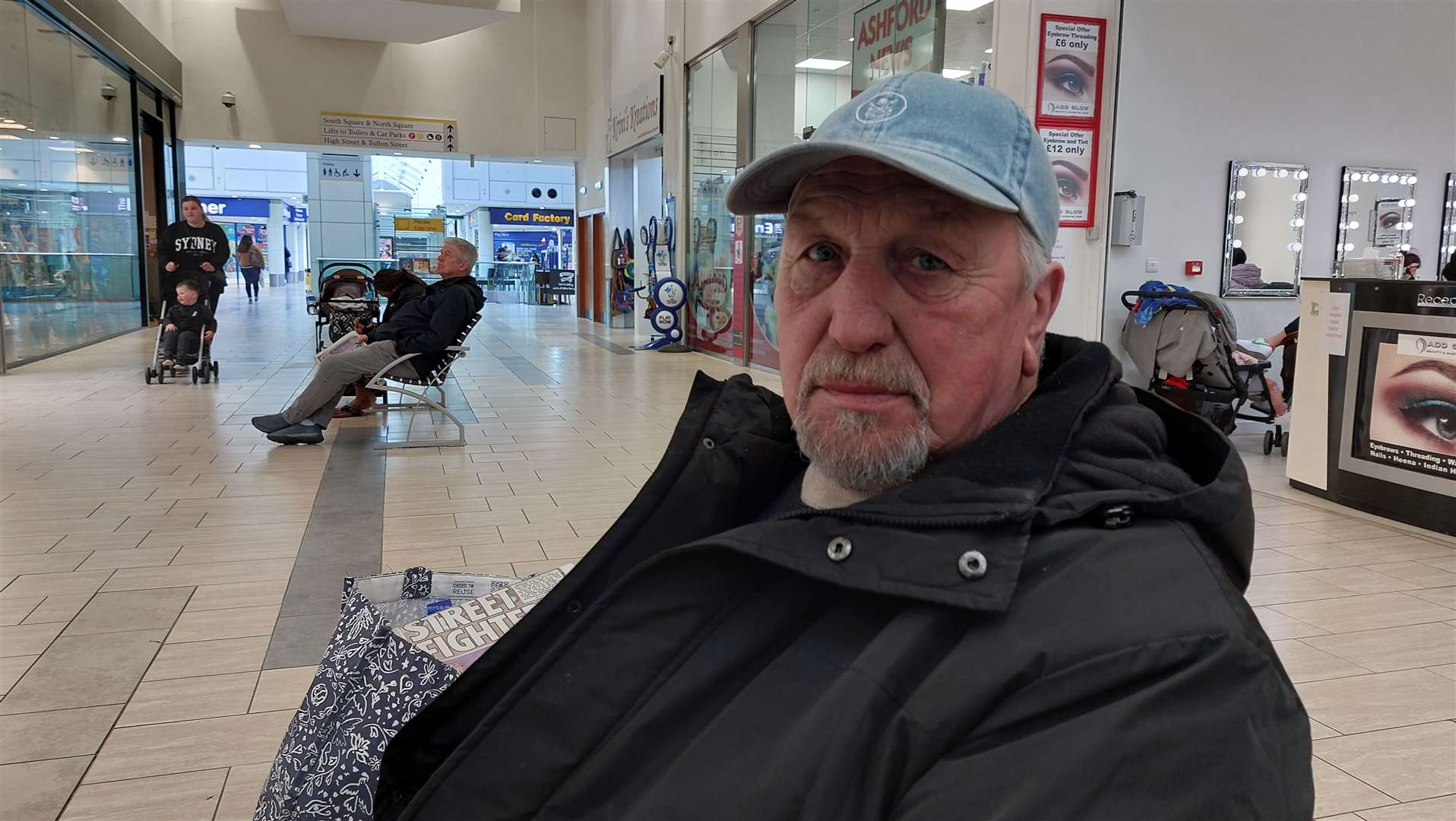 Shopper Edward Stickels feels more needs to be done to attract businesses to Ashford