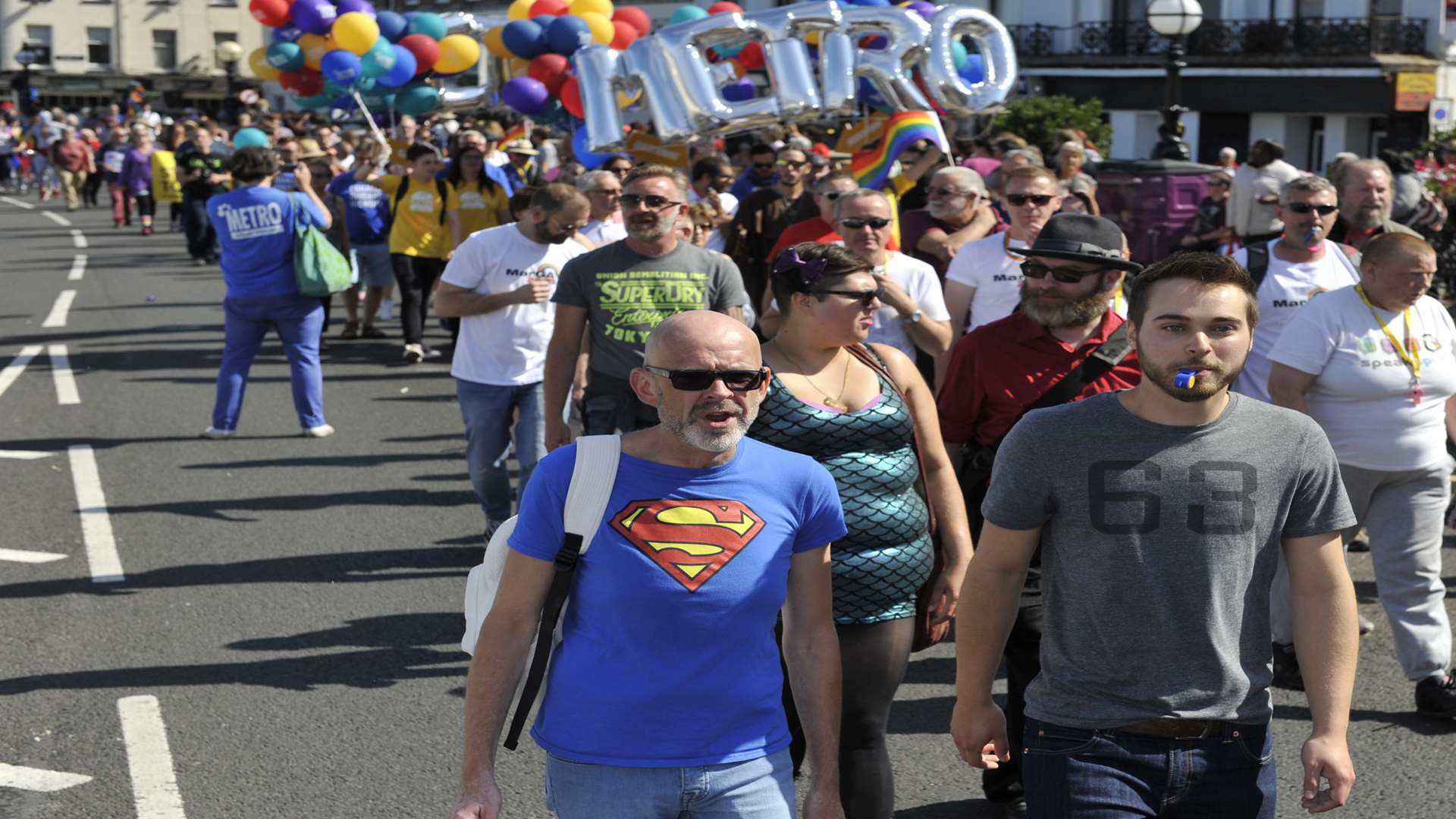 Last year's Kent Pride Parade in Margate. Picture: Tony Flashman