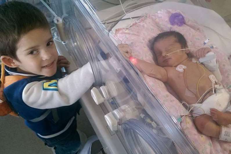 Logan and his sister Ava-Lily