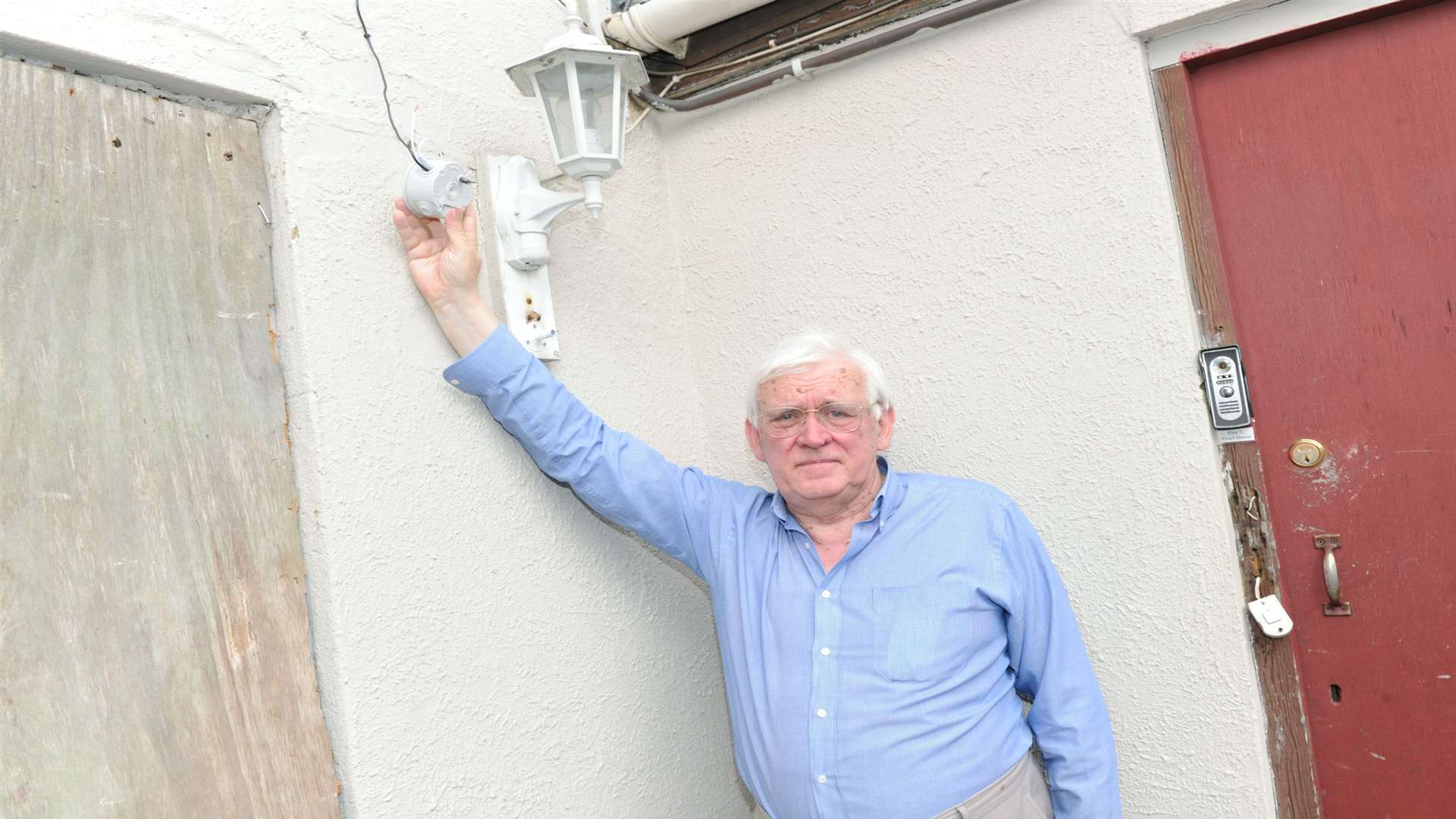 Sheerness resident Peter Apps had CCTV cameras stolen from outside his house.