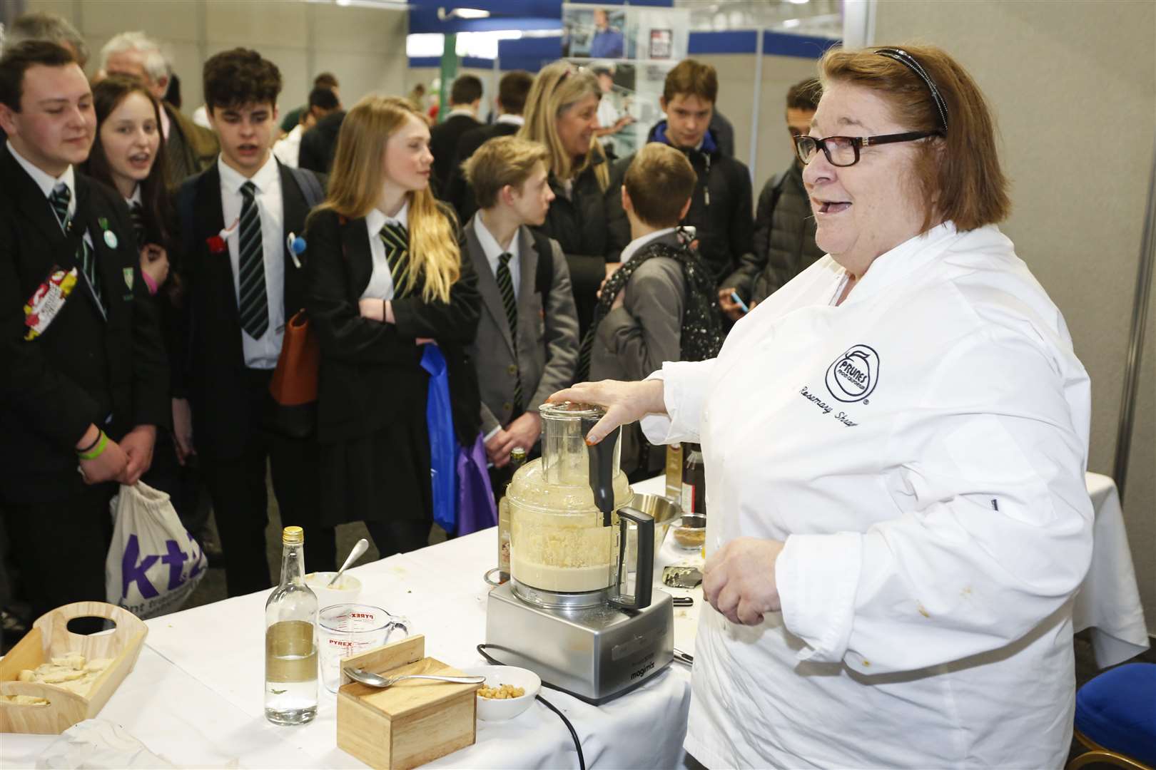 Celebrity chef Rosemary Shrager spoke to pupils