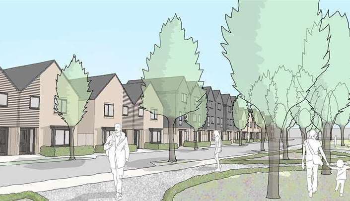 Artist impressions of the Taylor Wimpey development plans near Dartford. Picture: Taylor Wimpey