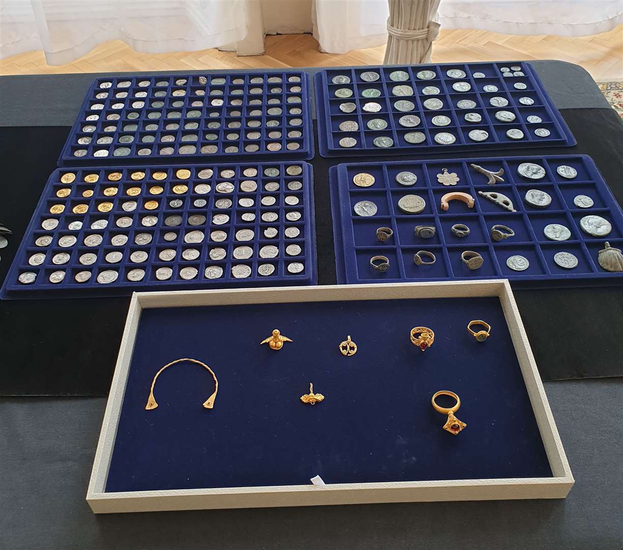 Rings, brooches and a bracelet were taken and transported by an organised crime gang. Picture Kent Police