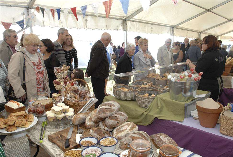 The busy Broadstairs Food Festival on Saturday.