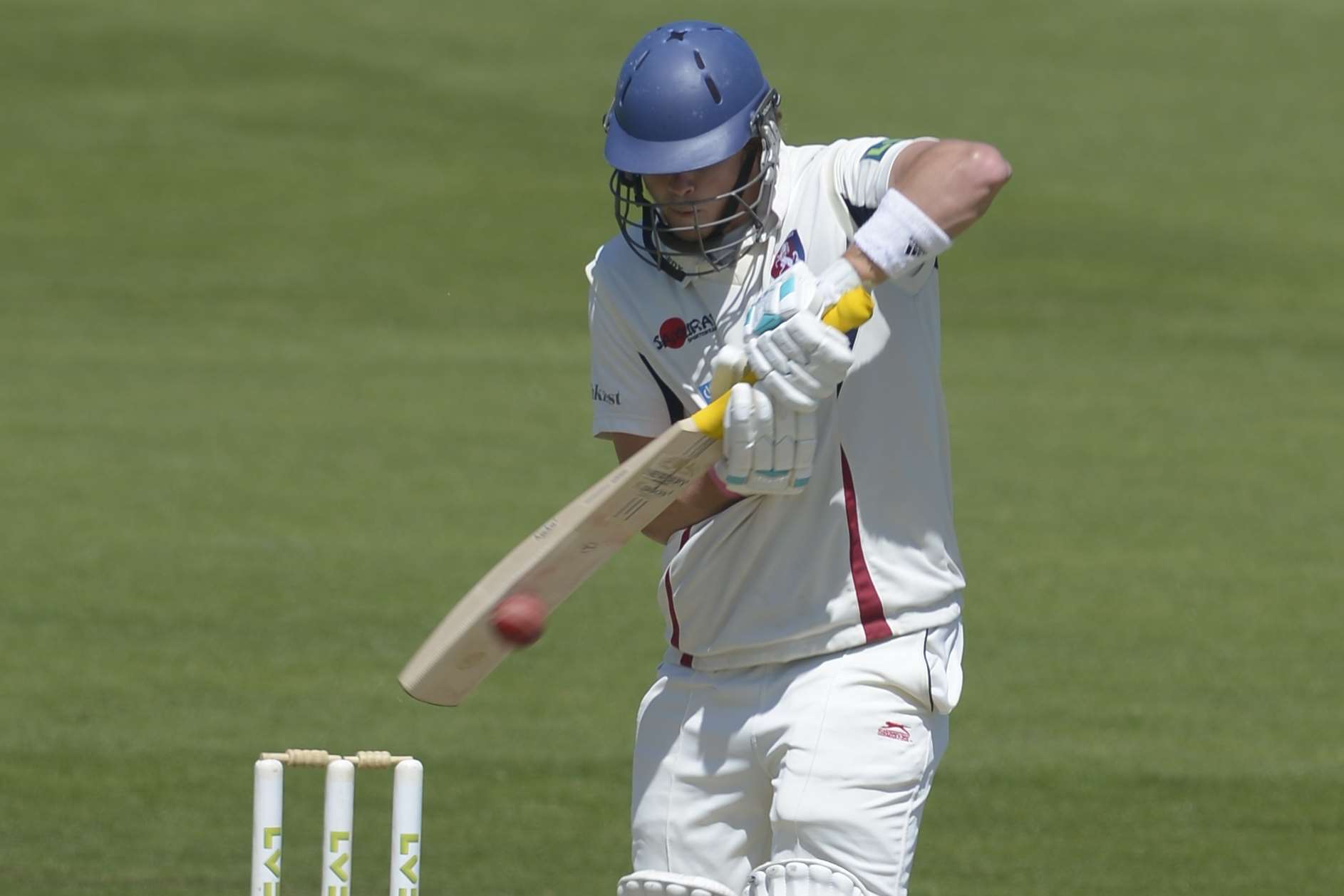 Sam Northeast, who top scored with 85 in Kent's first innings Picture: Barry Goodwin
