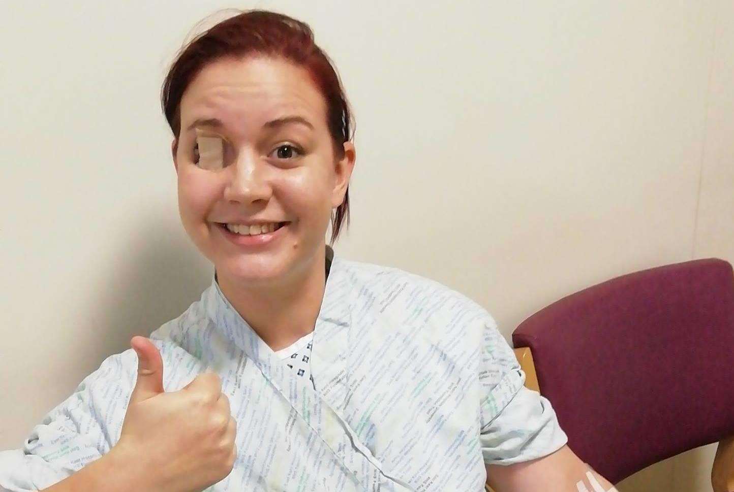 High spirits: Mum of two Toni Crews says her scars are the reason she's alive (7112490)