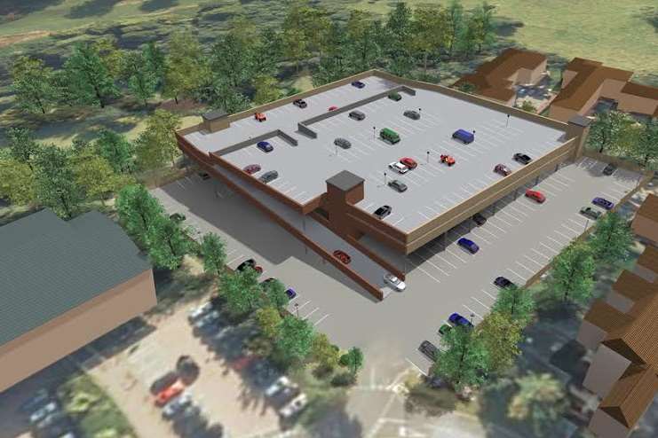 An artists impression of what the new car park will look like