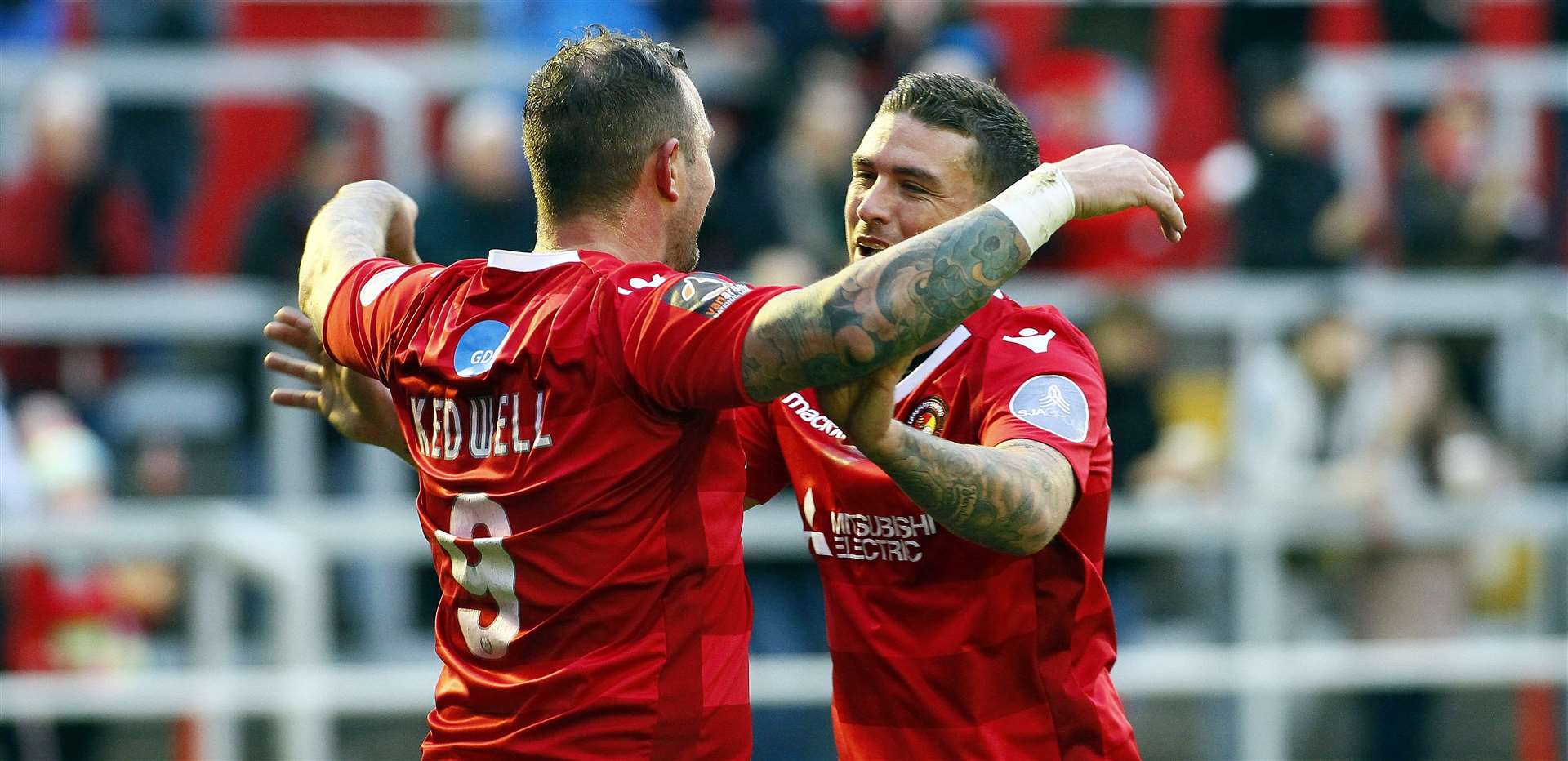 Danny Kedwell and Cody McDonald scored three goals between them on Boxing Day Picture: Sean Aidan