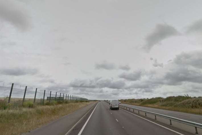 The A299 in Minster. Pic: Google maps