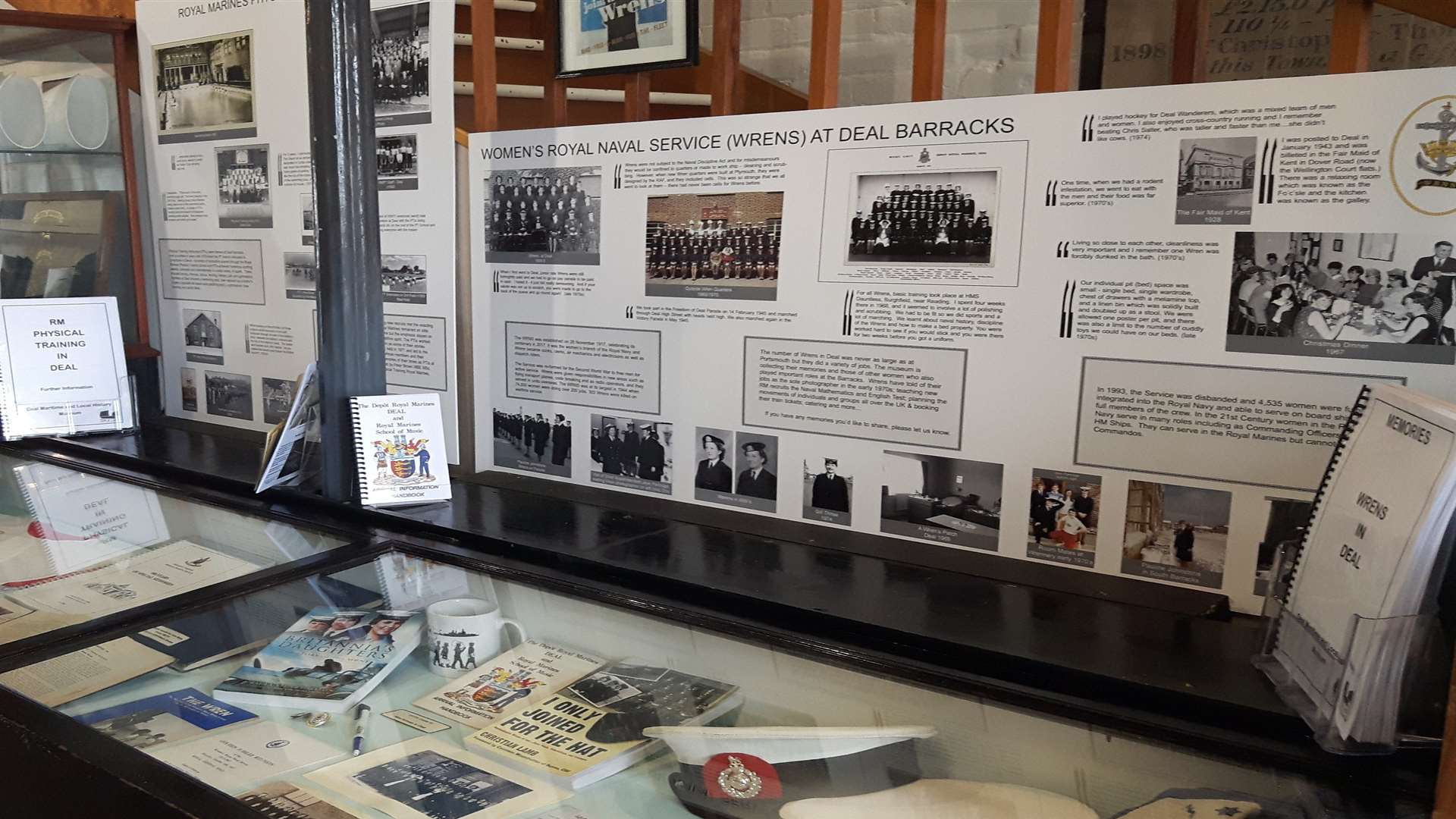 The Wrens who served at Deal are featured in the revised Royal Marines exhibition